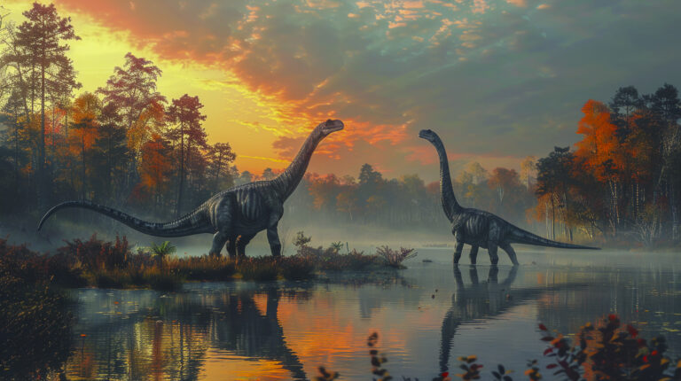 Sauropod Dinosaur Nature